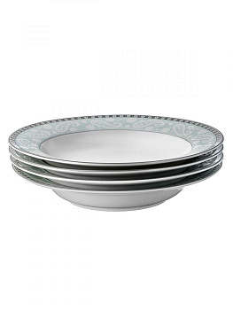 Тарелка суповая 23см ESPRADO Arista Blue костяной фарфор 000000000001198343