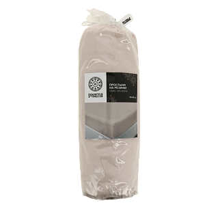 Проcтыня натяжная 180x200+25см DE'NASTIA розовый 100%хб сатин C010872 000000000001204398