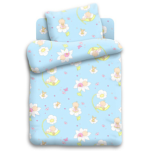 Детский комплект постельного белья Малыши Кошки-мышки, бязь 000000000001147857