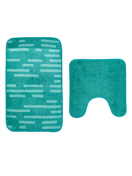Набор ковриков для ванной и туалета 2шт 45х70см/45×45см противоскользящий полиэстер 000000000001228659