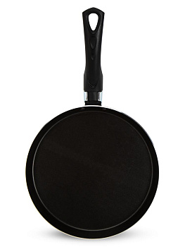 Сковорода блинная 22х1,8см КАЛИТВА FORA антипригарное покрытие бакелитовая ручка черный алюминий 000000000001229247