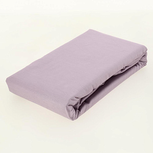 Проcтыня 160x240см DE'NASTIA сиреневый 100%хб сатин C010833 000000000001204359