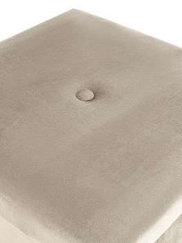 Пуфик складной 38х38х38см куб бежевый велюр 000000000001226413