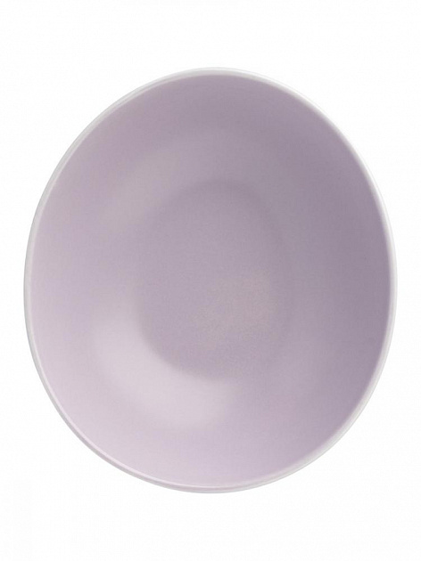 Тарелка суповая 400мл DE'NASTIA Оливки-однотон глубокая лавандовый фарфор 000000000001217762
