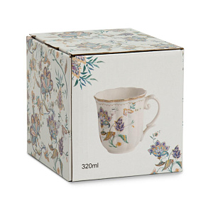 Кружка 320мл Лилия подарочная упаковка фарфор 000000000001224407