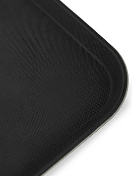 Поднос 40х30см прямоугольный прорезиненный черный полипропилен/каучук 000000000001227956