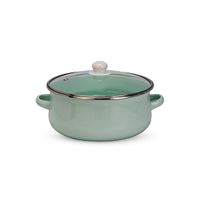 Набор кастрюль 5шт 16см-1л/18см-1,7л/20см-2,2л/22см-3,2л/24см-4,5л Мята эмаль Набор кастрюль 5шт 16см-1л/18см-1,7л/20см-2,2л/22см-3,2л/24см-4,5л Мята эмаль 000000000001223956