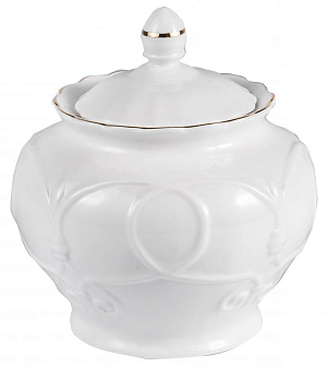 Набор чайный фарфор 14шт 6чашек 220мл+6 блюдец+чайник 1000мл+сахарница 400мл подарочная упаковка КЛИО Balsford 101-30039 000000000001193994