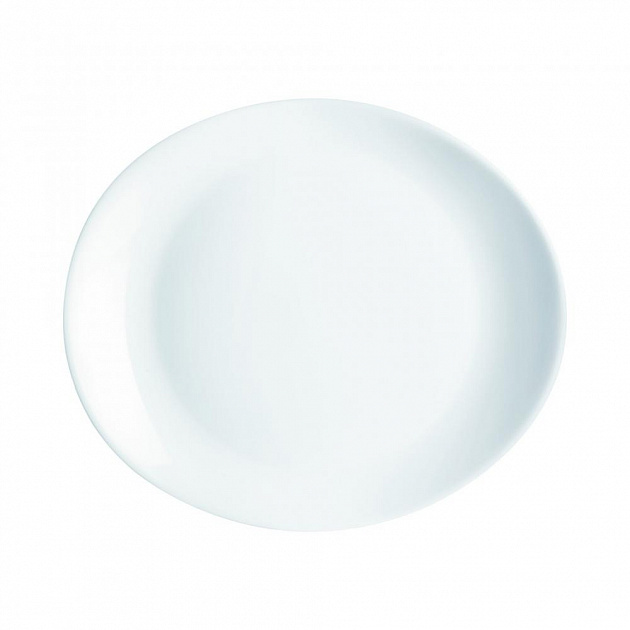FRIEND'S TIME White Тарелка для стейка 30х26см LUMINARC опал J4651 000000000001204783