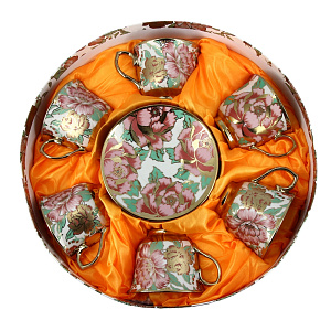 Чайный набор Золотые пионы-2 Matissa, 220мл, 12 предметов 000000000001140826