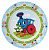 Набор посуды детский  фарфор Паровозик из Ромашково,КРС-359 000000000001193754