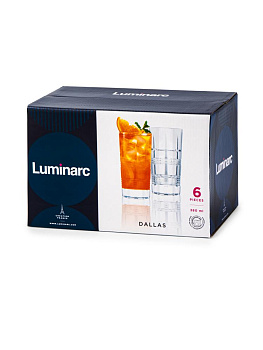 ДАЛЛАС Набор стаканов 6шт 380мл LUMINARC высокие стекло P6611 000000000001192846