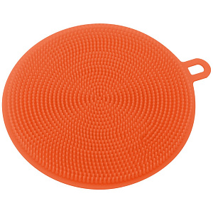 Щетка силиконовая d10,5см МУЛЬТИДОМ Круг для мытья посуды овощей и фруктов. Силикон 000000000001209469