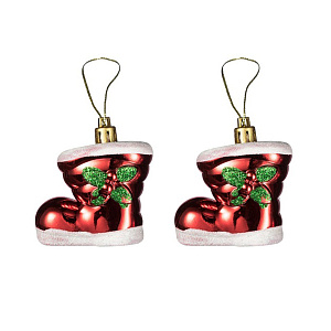 Декоративное украшение Сапожок 6см 2шт MANDARIN пластик 000000000001209385