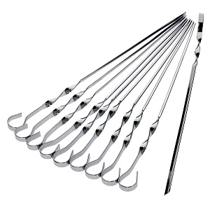 Набор профильных шампуров Мастергриль Matissa, 45 см, 10 шт. 000000000001038663