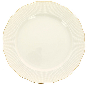 ILAY  Тарелка обеденная  25 см, Отводка золото, костяной фарфор BNILY25DU520 000000000001189476