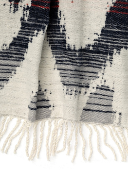 Покрывало 200x230см LUCKY Зиг-заг синий/розовый 50%хлопок/35%акрил/15%полиэстер 000000000001218829