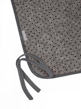 Подушка на стул 40x35x38см DE'NASTIA мемори графит полиэстер 000000000001229946