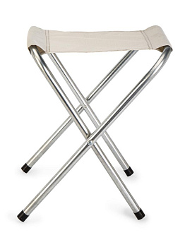 Стул складной 27,5х32х35см туристический белый металл/оксфорд 000000000001227421