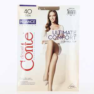 Колготки женские 40ден р4 CONTE Nuance Natural 88%полиамид 12%эластан 000000000001031304