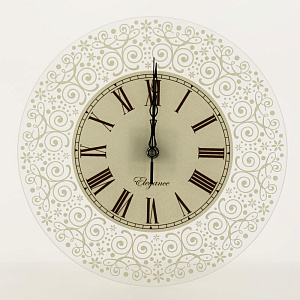 Часы Классика бежевая СО1-8 Состав: Пластик 000000000001196426