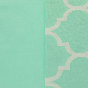 Комплект постельного белья 1,5-спальный 50х70-1шт ПОСУДА ЦЕНТР мята хлопок 000000000001189025