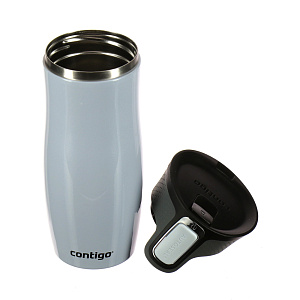 Термокружка двухслойная герметичная CONTIGO West Loop белый металлик 000000000001135967