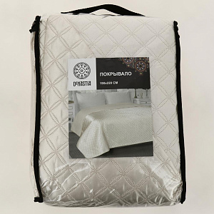 Покрывало DeN Палермо 190х220 атл/мат молочный геом2 U000232 000000000001203060