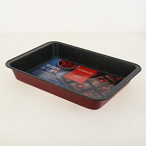 Противень 37.5x25.5x5 Raspberry алюминий,Легко моется, равномерно распределяет тепло, можно использовать без масла,RBWP-037 000000000001190602