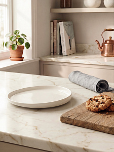 Тарелка десертная 20,7см DE'NASTIA Moon белый фарфор 000000000001231328