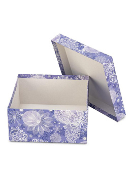 Коробка подарочная  21х21х11см ВОЛШЕБНЫЕ УЗОРЫ прямоугольный 000000000001228411