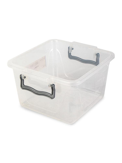 Контейнер для хранения 6л FORA квадратный с клипсами полипропилен 000000000001227306