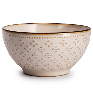 Салатник 13см Жемчуг полоса глазурованная керамика 000000000001217649