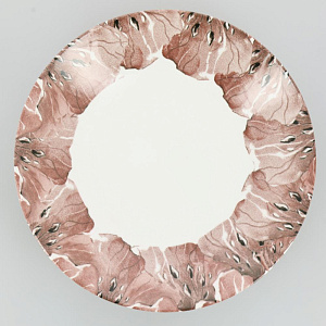 Тарелка суповая 20,5см 320мл LUCKY Маки керамика 000000000001208730