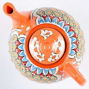 Чайник заварочный 2л ROSHIDON CERAMIK рисунок мехроб оранжевый керамика UZ042/UZ417 Чайник заварочный 2л ROSHIDON CERAMIK рисунок мехроб оранжевый керамика UZ042/UZ417 000000000001211852