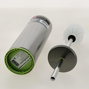 Ёрш для унитаза из нержавеющей стали матовый корпус салатовая вставка PRIMANOVA M-E42-30-05 000000000001201709