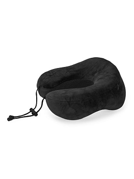 Подушка для путешествий 28х25х12см с эффектом памяти съемный чехол черный полиэстер 000000000001226501