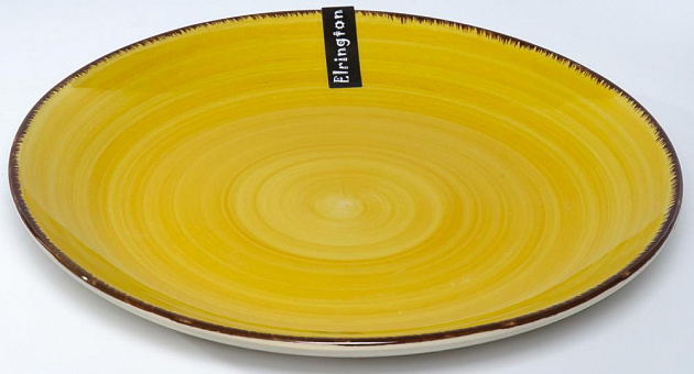 Тарелка десертная 19см ELRINGTON АЭРОГРАФ Медовый мелкая керамика 000000000001211171
