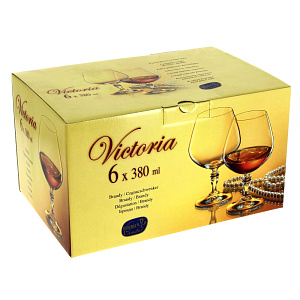 Набор фужеров для бренди Виктория Bohemia, 380мл, 6 шт. 000000000001089409