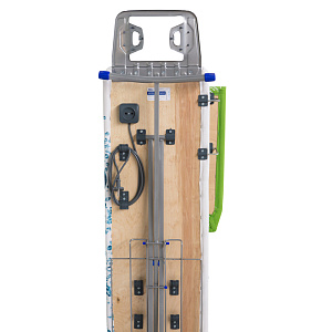 Доска гладильная 122,5х34,5см НИКА 3+. Подставка под утюг. Съемный подрукавник. Розетка. Полка для белья. Гладильная поверхность-фанера чехол-хлопок 000000000001014229