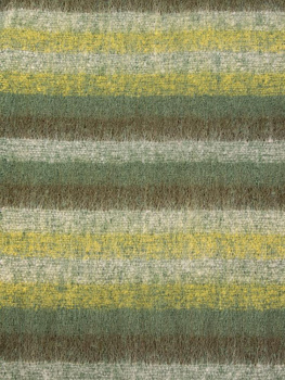 Шарф 40х200см теплый полосы зеленый полиэстер 000000000001229238