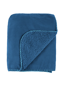 Плед LUCKY Квадро 150х200см 100%полиэстер синийT040115 000000000001190471