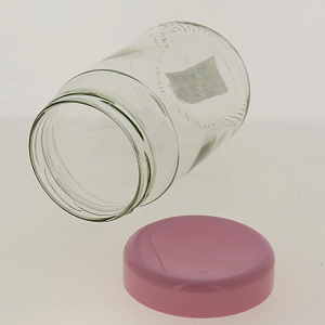 Банка для хранения 700 мл розовая крышка 124-13101 000000000001182810