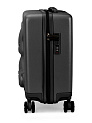 Чемодан на колесах S (38х20х43см) мишка черный ABS 000000000001226529