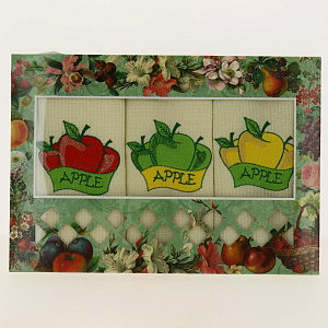 Набор полотенец 47*60, 3шт.100%хл.ваф с вышивкой ДТ, 80582 000000000001188793