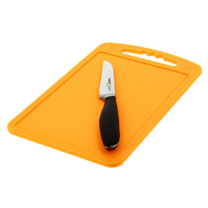 Доска разделочная 15х24см MARTIKA малая коралловая пластик 000000000001009930