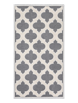 Коврик универсальный 80х150см LUCKY РОМБ2 коричнево-серый хлопок 000000000001206549