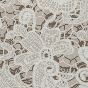 Комплект постельного белья евро Павлина Ажур бежевый бязь 125гр/м2 100% хлопок 000000000001203584