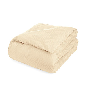 Пододеяльник 200х220см DE'NASTIA JQ меандр молочный сатин хлопок-100% 000000000001215629