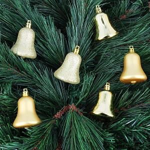 Набор декоративных украшений Колокольчик Посуда Центр, 6 см, 6 шт. 000000000001161773